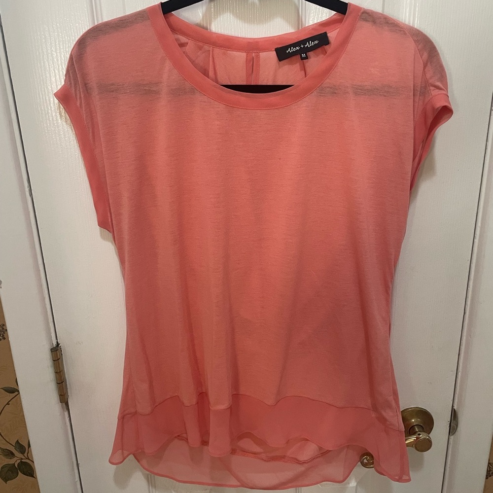 Aldo Women's Coral Short Sleeve Top